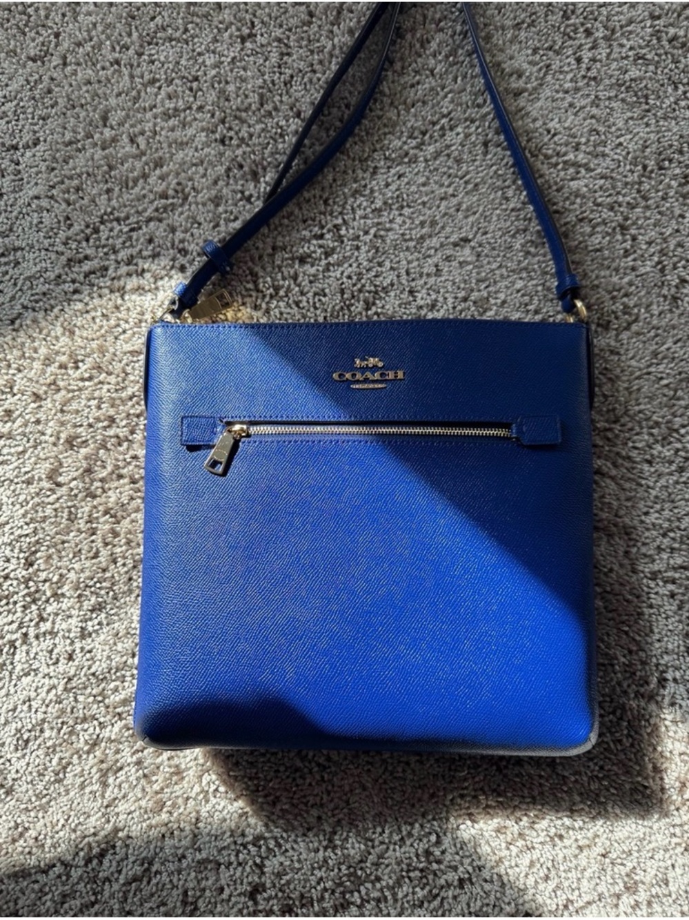 COACH Sport Blue Crossbody File Bag
